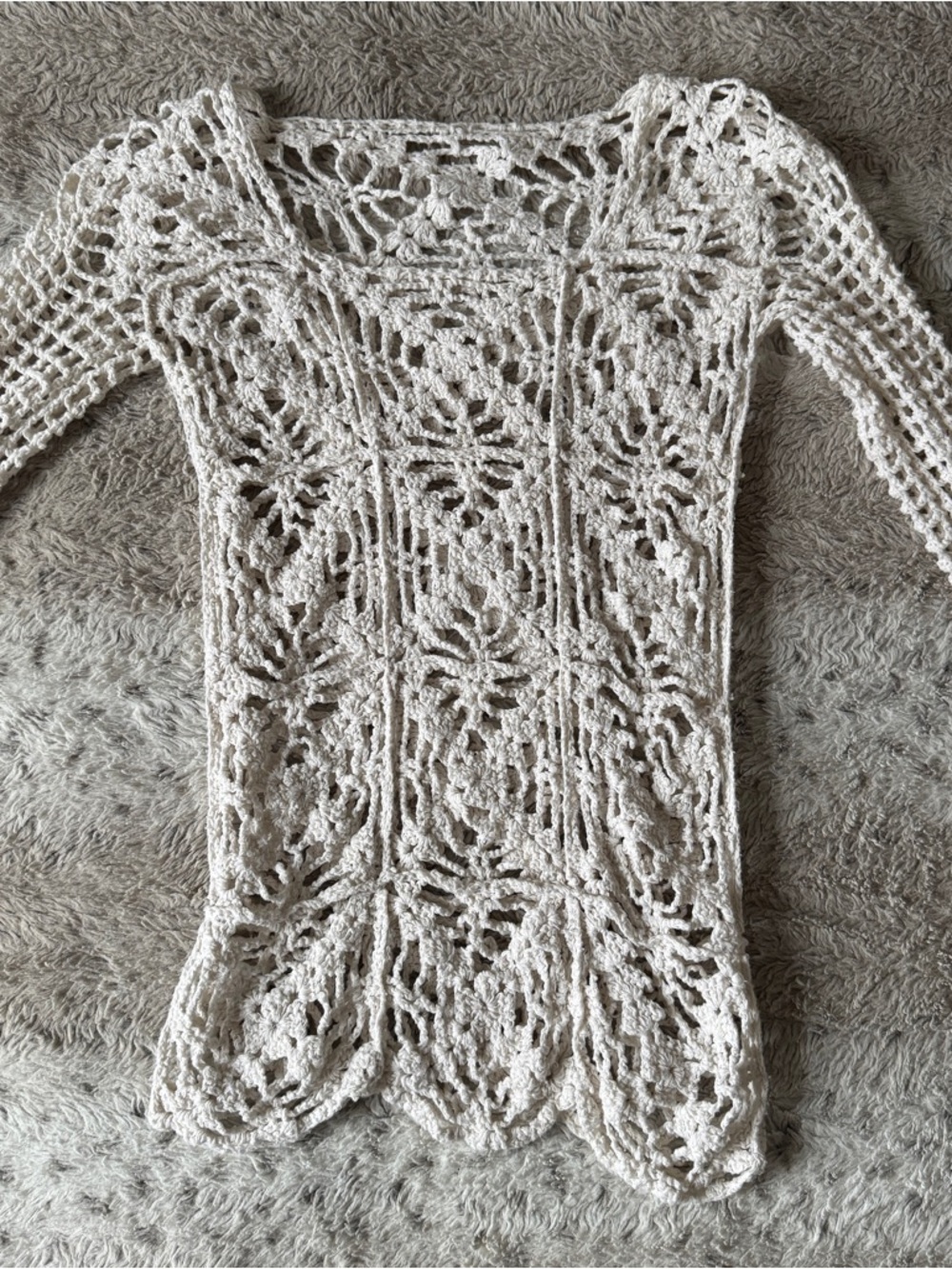 Crochet WHITE TOP - Picture 4 of 5